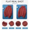 imageDokotoo Womens 2025 Winter Fall Solid Turtleneck High Neck Balloon Long Sleeve Sweaters Pullover OuterwearA Red