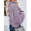 imageDokotoo Womens 2025 Winter Fall Solid Turtleneck High Neck Balloon Long Sleeve Sweaters Pullover OuterwearA1 Purple