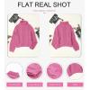 imageDokotoo Womens 2025 Winter Fall Solid Turtleneck High Neck Balloon Long Sleeve Sweaters Pullover OuterwearA1 Rose