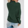 imageDokotoo Womens 2025 Winter Fall Solid Turtleneck High Neck Balloon Long Sleeve Sweaters Pullover OuterwearB Green