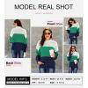 imageDokotoo Womens 2025 Winter Fall Solid Turtleneck High Neck Balloon Long Sleeve Sweaters Pullover OuterwearC Blue 5