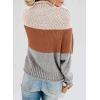 imageDokotoo Womens 2025 Winter Fall Solid Turtleneck High Neck Balloon Long Sleeve Sweaters Pullover OuterwearC Brown