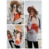 imageDokotoo Womens 2025 Winter Fall Solid Turtleneck High Neck Balloon Long Sleeve Sweaters Pullover OuterwearC Brown