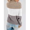 imageDokotoo Womens 2025 Winter Fall Solid Turtleneck High Neck Balloon Long Sleeve Sweaters Pullover OuterwearC White 1