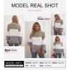 imageDokotoo Womens 2025 Winter Fall Solid Turtleneck High Neck Balloon Long Sleeve Sweaters Pullover OuterwearC White 1