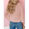 imageDokotoo Womens Cardigan Sweaters 2025 Lightweight Fall Oufits Clothes Trendy Long Sleeve Crochet Tops Casual JacketsApricot Powder