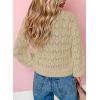 imageDokotoo Womens Cardigan Sweaters 2025 Lightweight Fall Oufits Clothes Trendy Long Sleeve Crochet Tops Casual JacketsBeige