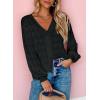 imageDokotoo Womens Cardigan Sweaters 2025 Lightweight Fall Oufits Clothes Trendy Long Sleeve Crochet Tops Casual JacketsBlack