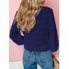 imageDokotoo Womens Cardigan Sweaters 2025 Lightweight Fall Oufits Clothes Trendy Long Sleeve Crochet Tops Casual JacketsBlue