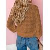 imageDokotoo Womens Cardigan Sweaters 2025 Lightweight Fall Oufits Clothes Trendy Long Sleeve Crochet Tops Casual JacketsBrown