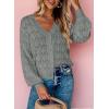 imageDokotoo Womens Cardigan Sweaters 2025 Lightweight Fall Oufits Clothes Trendy Long Sleeve Crochet Tops Casual JacketsGray