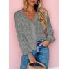 imageDokotoo Womens Cardigan Sweaters 2025 Lightweight Fall Oufits Clothes Trendy Long Sleeve Crochet Tops Casual JacketsGray