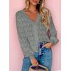 imageDokotoo Womens Cardigan Sweaters 2025 Lightweight Fall Oufits Clothes Trendy Long Sleeve Crochet Tops Casual JacketsGray