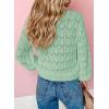 imageDokotoo Womens Cardigan Sweaters 2025 Lightweight Fall Oufits Clothes Trendy Long Sleeve Crochet Tops Casual JacketsGreen 1