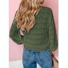 imageDokotoo Womens Cardigan Sweaters 2025 Lightweight Fall Oufits Clothes Trendy Long Sleeve Crochet Tops Casual JacketsGreen