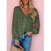 imageDokotoo Womens Cardigan Sweaters 2025 Lightweight Fall Oufits Clothes Trendy Long Sleeve Crochet Tops Casual JacketsGreen