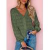 imageDokotoo Womens Cardigan Sweaters 2025 Lightweight Fall Oufits Clothes Trendy Long Sleeve Crochet Tops Casual JacketsGreen