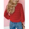 imageDokotoo Womens Cardigan Sweaters 2025 Lightweight Fall Oufits Clothes Trendy Long Sleeve Crochet Tops Casual JacketsRed