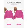 imageDokotoo Womens Cardigan Sweaters 2025 Lightweight Fall Oufits Clothes Trendy Long Sleeve Crochet Tops Casual JacketsRose