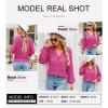 imageDokotoo Womens Cardigan Sweaters 2025 Lightweight Fall Oufits Clothes Trendy Long Sleeve Crochet Tops Casual JacketsRose