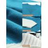 imageDokotoo Womens Crochet Crewneck Long Sleeve Pullovers Color Block Tunic Ribbed Sweaters Jumper TopsSky Blue