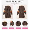 imageDokotoo Womens Long Open Front Cardigans Striped Color Block Loose Knit Sweaters Outwear CoatA Brown