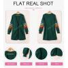 imageDokotoo Womens Long Open Front Cardigans Striped Color Block Loose Knit Sweaters Outwear CoatA Green