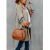 imageDokotoo Womens Long Open Front Cardigans Striped Color Block Loose Knit Sweaters Outwear CoatA Khaki