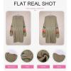 imageDokotoo Womens Long Open Front Cardigans Striped Color Block Loose Knit Sweaters Outwear CoatA Khaki
