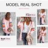 imageDokotoo Womens Long Open Front Cardigans Striped Color Block Loose Knit Sweaters Outwear CoatA Pink