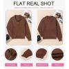 imageDokotoo Womens Quarter Zip Pullover Turtleneck Sweater Long Sleeve Fall Outfits Ribbed Knit Winter SweatersBrown