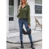 imageDokotoo Womens Quarter Zip Pullover Turtleneck Sweater Long Sleeve Fall Outfits Ribbed Knit Winter SweatersMoss Green