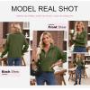 imageDokotoo Womens Quarter Zip Pullover Turtleneck Sweater Long Sleeve Fall Outfits Ribbed Knit Winter SweatersMoss Green