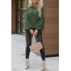 imageDokotoo Womens Sweater 2025 Fall Winter Long Sleeve Casual Tops Ribbed Hem Knitwear Lantern Pullover SweaterA Green