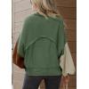 imageDokotoo Womens Sweater 2025 Fall Winter Long Sleeve Casual Tops Ribbed Hem Knitwear Lantern Pullover SweaterMist Green