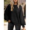 imageDokotoo Womens Sweater 2025 Fall Winter Striped Sweaters Casual Trendy SweaterA Color Black