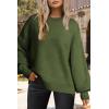 imageDokotoo Womens Sweater 2025 Fall Winter Striped Sweaters Casual Trendy SweaterA Vineyard Green