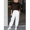 imageDokotoo Womens Sweater 2025 Fall Winter Striped Sweaters Casual Trendy SweaterBlack