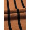 imageDokotoo Womens Sweater 2025 Fall Winter Striped Sweaters Casual Trendy SweaterBrown Stripe