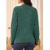 imageDokotoo Womens Sweaters 2025 Casual Long Sleeve Henley Shirts V Neck Textured Button Fall Sweater Loose Fit Jumper TopsGreen