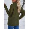 imageDokotoo Womens Sweaters Long Sleeve 14 Zip Pullover Polo V Neck Dressy Casual TopsA2 Green
