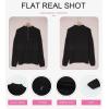 imageDokotoo Womens Sweaters Long Sleeve 14 Zip Pullover Polo V Neck Dressy Casual TopsA3 Black