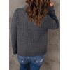 imageDokotoo Womens Sweaters Long Sleeve 14 Zip Pullover Polo V Neck Dressy Casual TopsB Gray