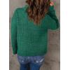 imageDokotoo Womens Sweaters Long Sleeve 14 Zip Pullover Polo V Neck Dressy Casual TopsB Green
