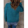 imageDokotoo Womens Sweaters Long Sleeve 14 Zip Pullover Polo V Neck Dressy Casual TopsB1 Blue