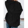 imageDokotoo Womens Turtle Neck Sweater Fashion 2025 Loose Casual Cozy Chunky Pullover TopsA Black