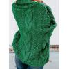 imageDokotoo Womens Turtle Neck Sweater Fashion 2025 Loose Casual Cozy Chunky Pullover TopsA Green