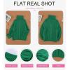 imageDokotoo Womens Turtle Neck Sweater Fashion 2025 Loose Casual Cozy Chunky Pullover TopsA Green