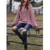 imageDokotoo Womens Turtle Neck Sweater Fashion 2025 Loose Casual Cozy Chunky Pullover TopsA Pink