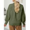 imageDokotoo Womens Turtleneck Oversized Sweaters Long Sleeve Pullover Knit Mock Neck TopsA Jungle Green